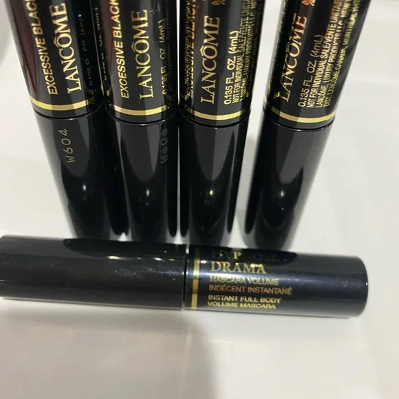 5PC Lancôme Hypnose Drama Mascara Excessive Black New Travel Size 4ml Each - Picture 2 of 2